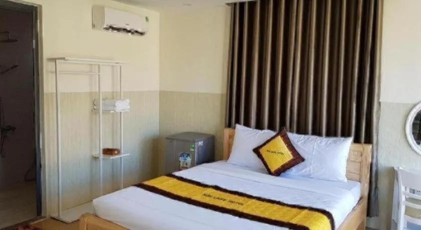 Bed in sun lake hotel