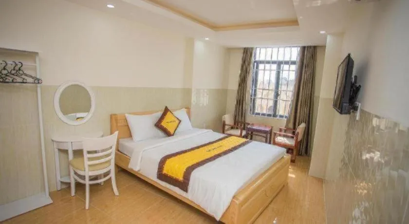 Bed in sun lake hotel