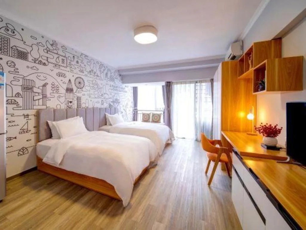 Bed in M Hotel Shenzhen Nanshan