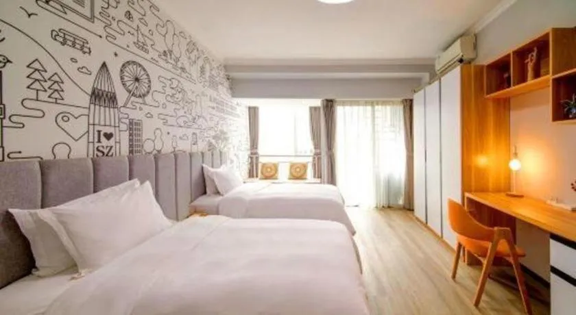Bed in M Hotel Shenzhen Nanshan