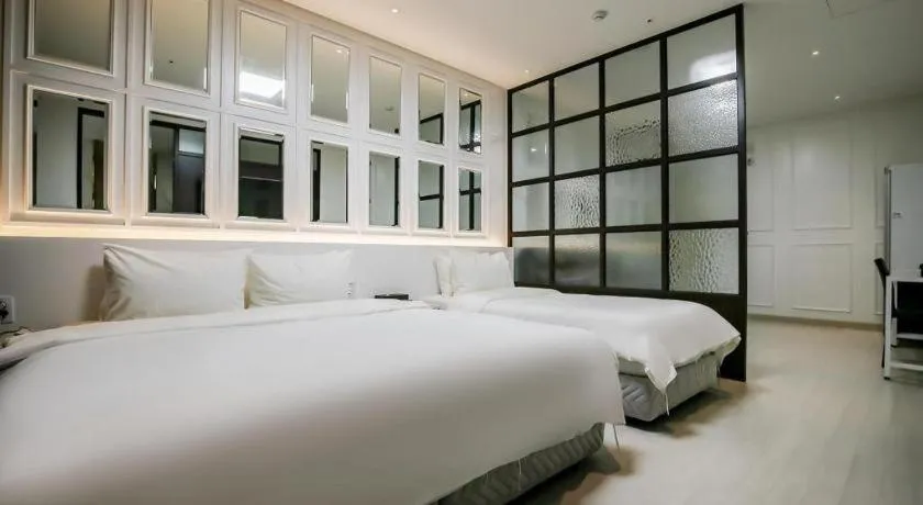 Bed in Hotel Morning Calm