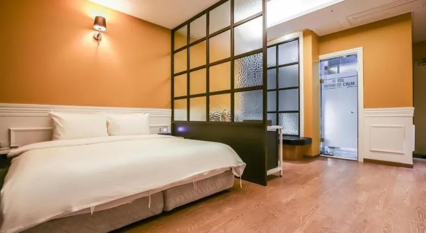 Bed in Hotel Morning Calm