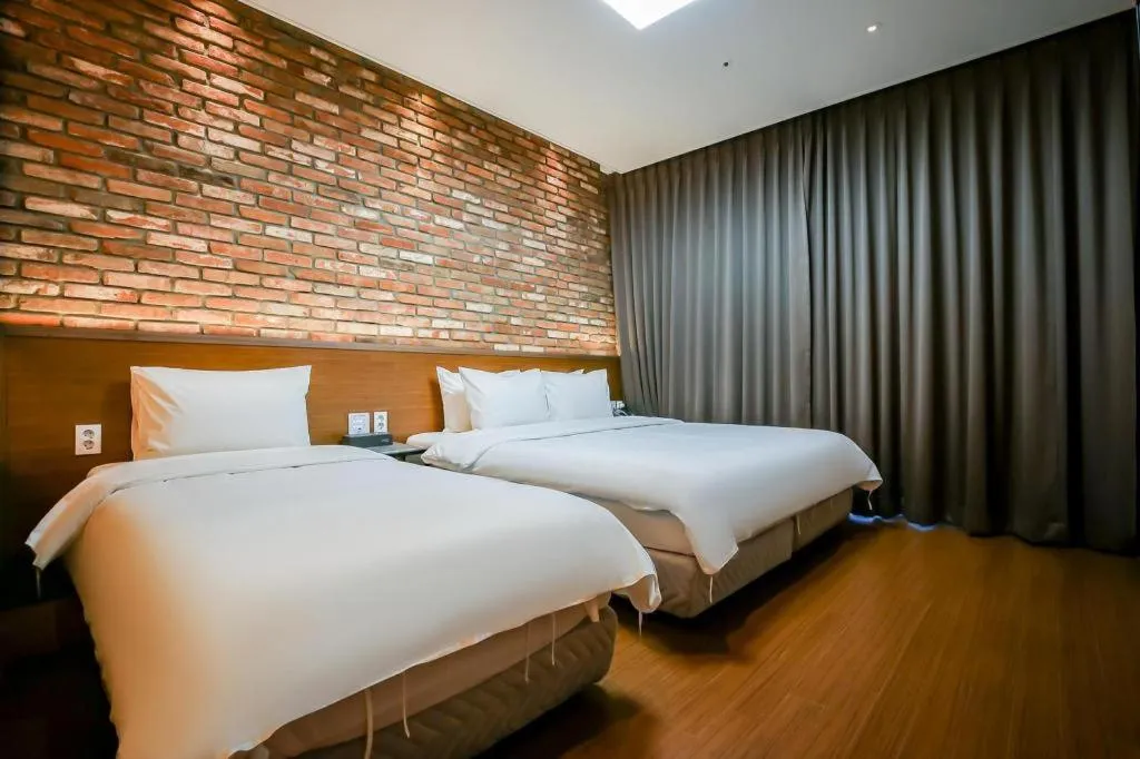 Bed in Hotel Morning Calm