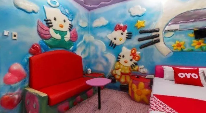 Bed in OYO 577 For Love Hotel