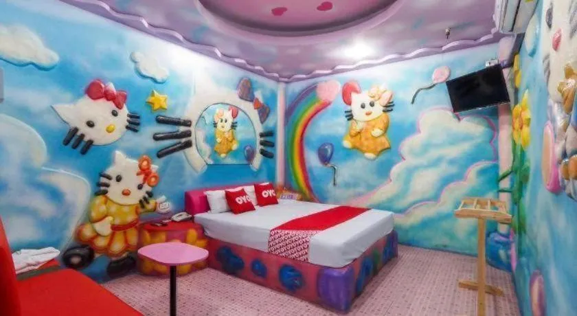 Bed in OYO 577 For Love Hotel