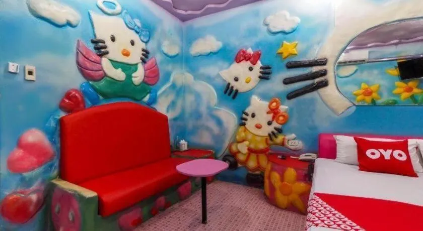 Bed in OYO 577 For Love Hotel