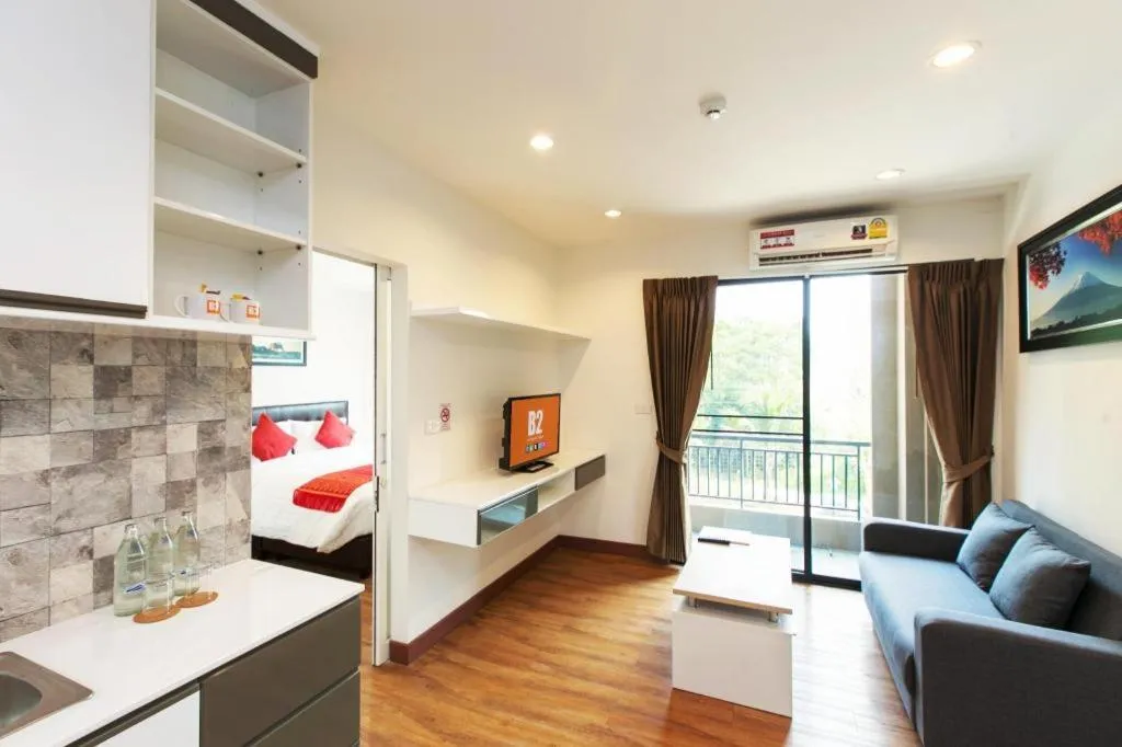 Bed in B2 Sriracha Premier Hotel