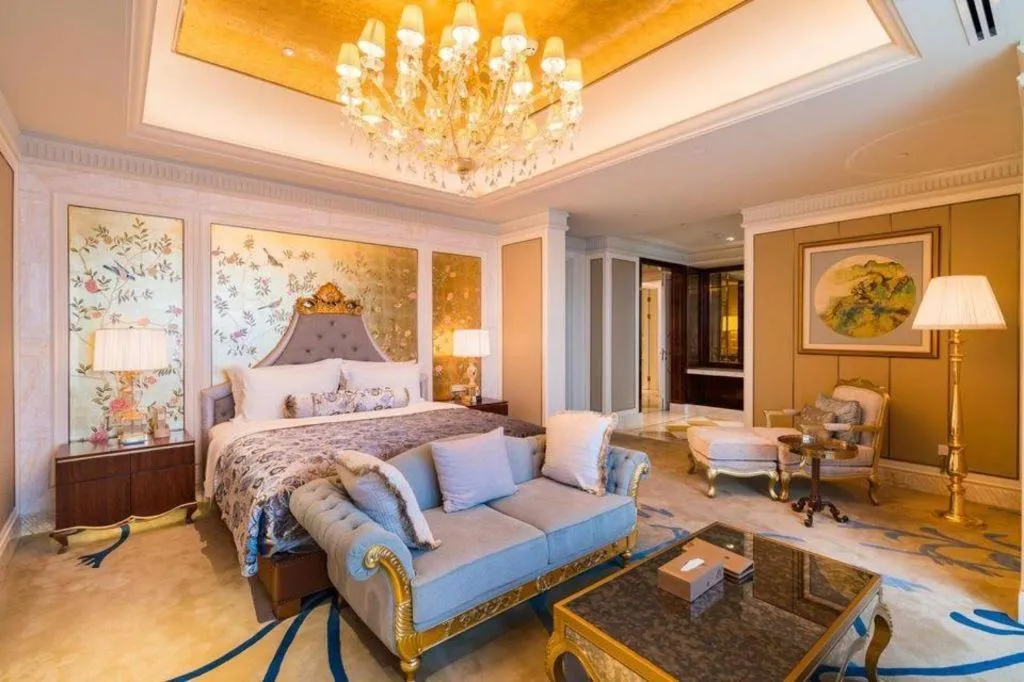 Bed in Suqian Hengli International Hotel