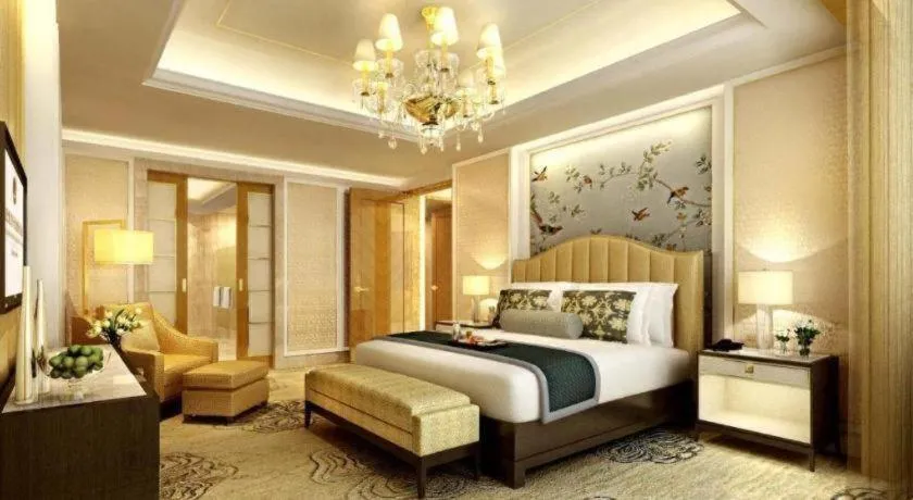 Bed in Suqian Hengli International Hotel
