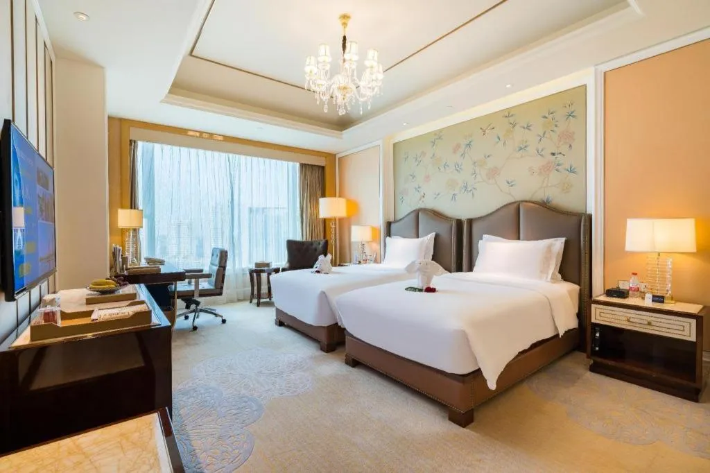 Bed in Suqian Hengli International Hotel