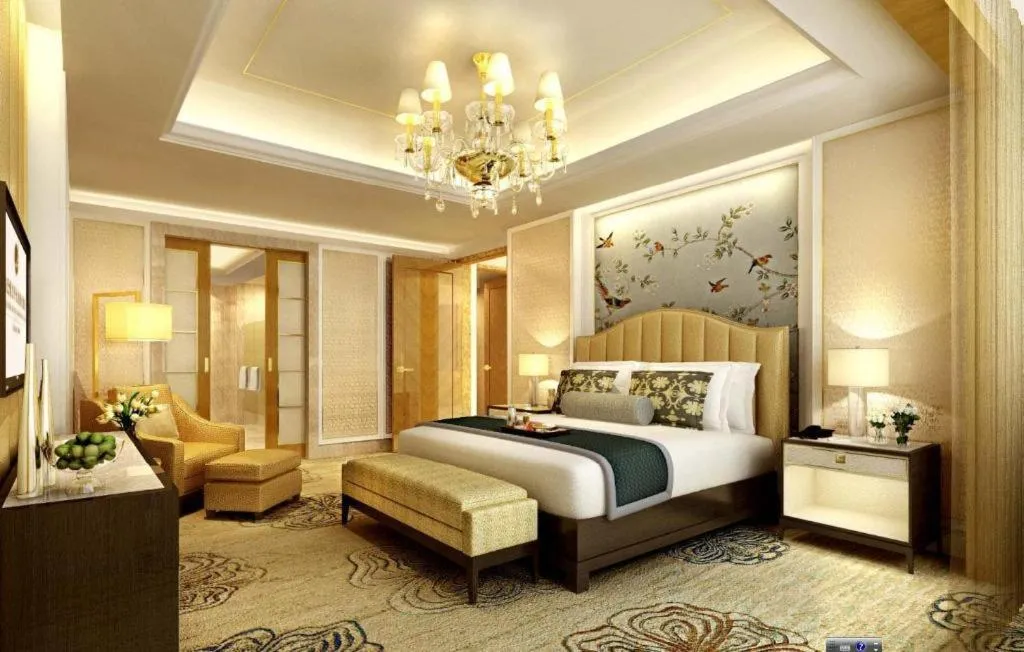 Bed in Suqian Hengli International Hotel