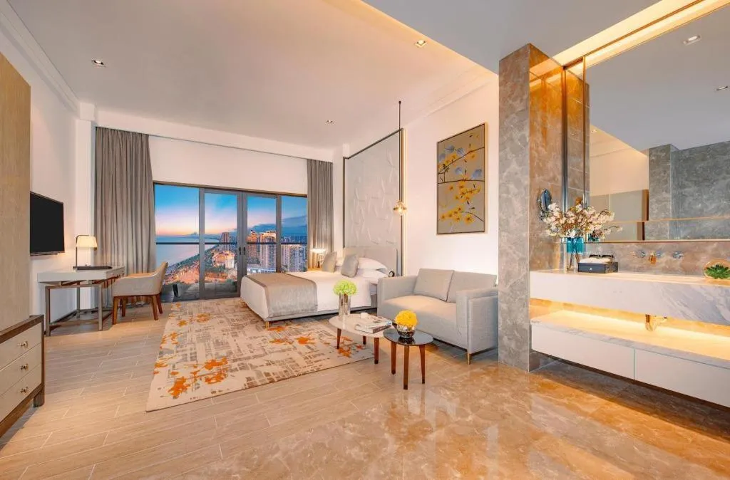 Bed in Rock Platinum Sea View Hotel