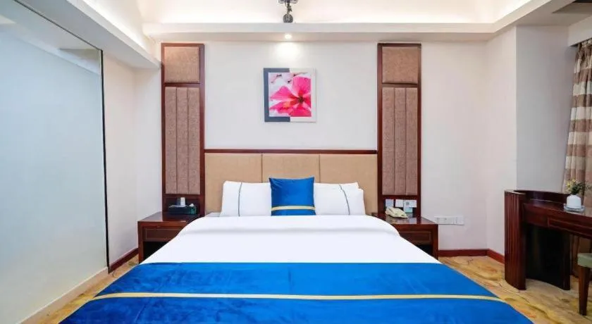 Bed in City Comfort Inn Guangzhou Hanxi Changlong Shiqiao Metro Station