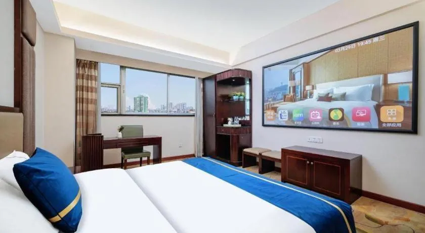 Bed in City Comfort Inn Guangzhou Hanxi Changlong Shiqiao Metro Station