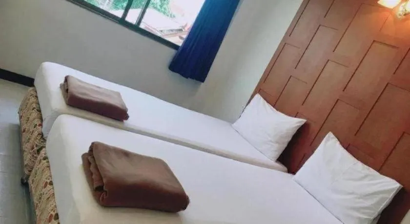 Bed in New Siam Guest House