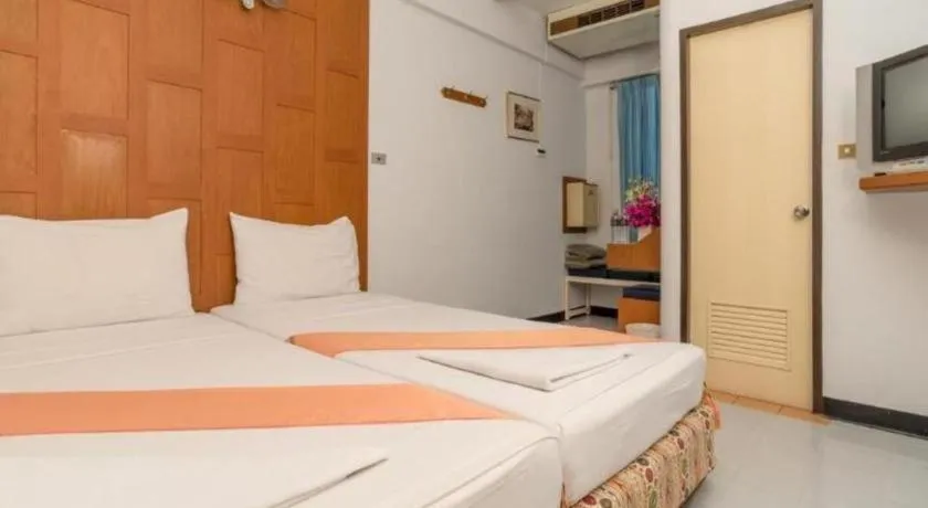 Bed in New Siam Guest House