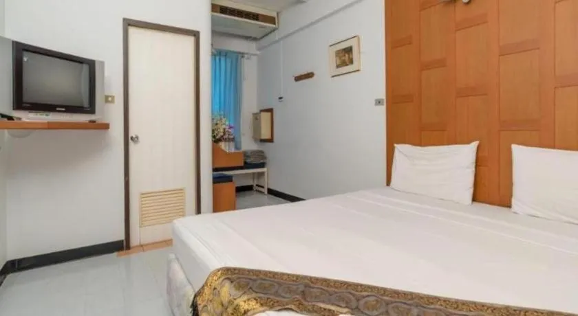 Bed in New Siam Guest House