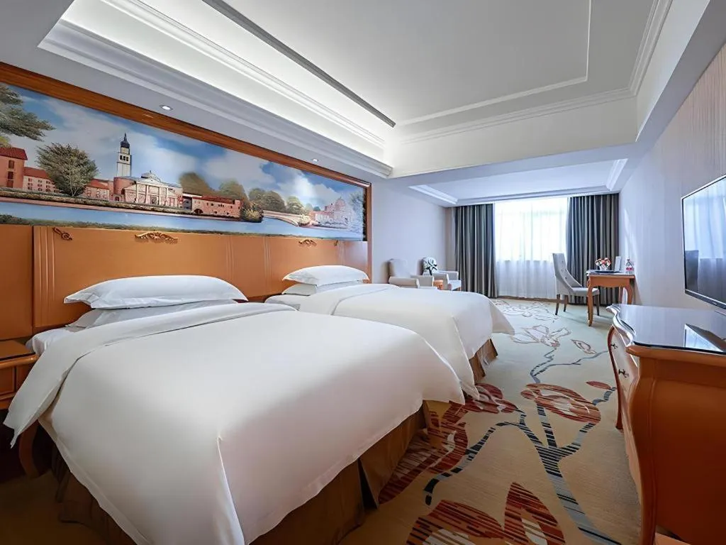 Bed in Vienna Hotel Xi'an Zhonglou