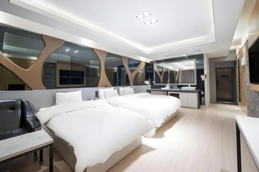 Bed in Pohang Hotel View