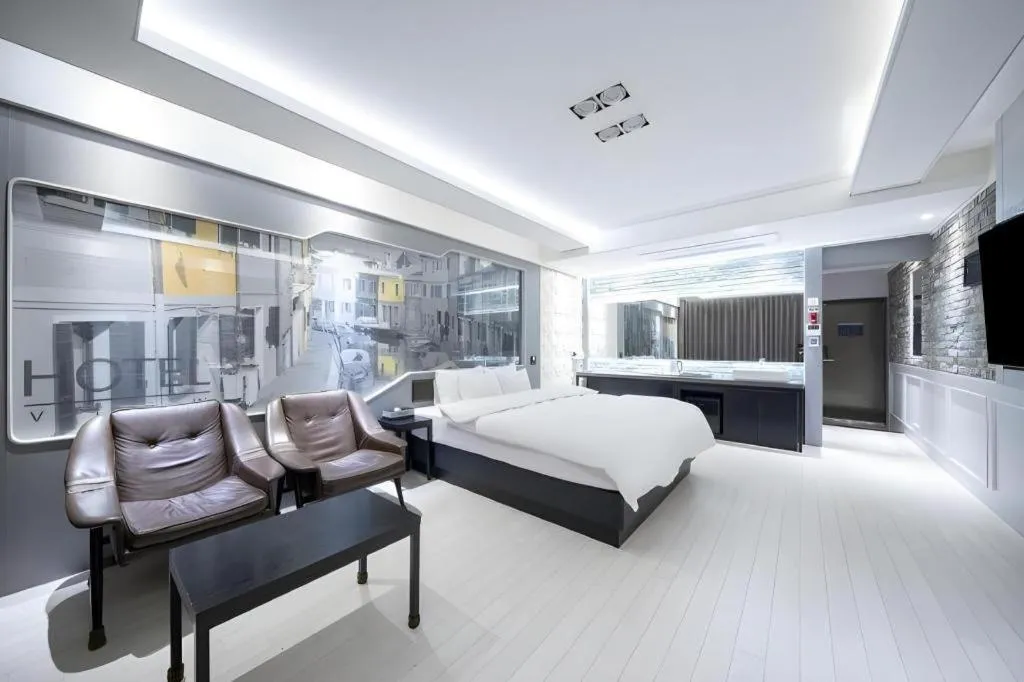 Bed in Pohang Hotel View