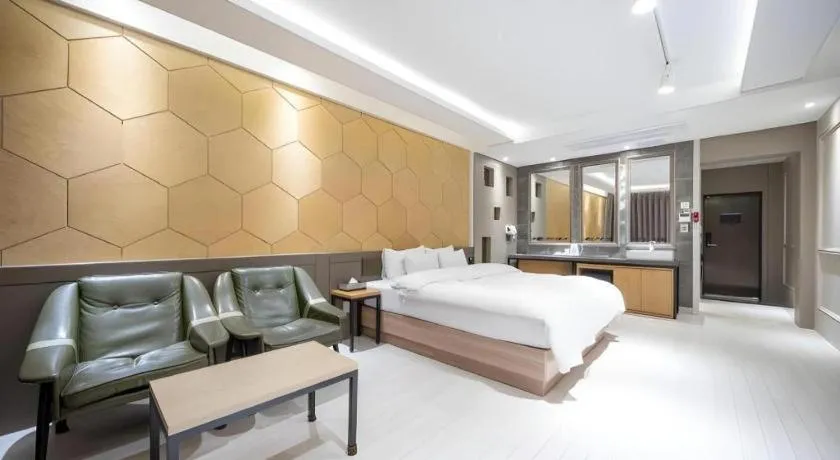 Bed in Pohang Hotel View