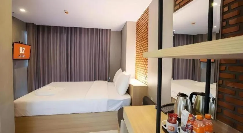 Bed in B2 Mukdahan Boutique and Budget Hotel