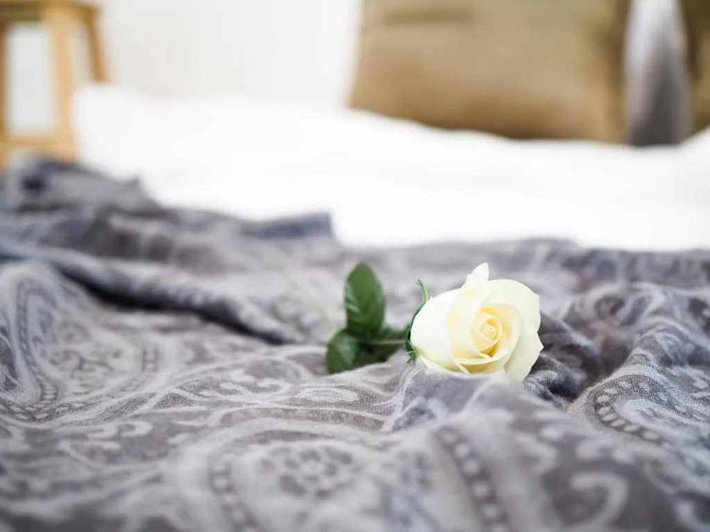 Bed in Unyak Room Ayutthaya