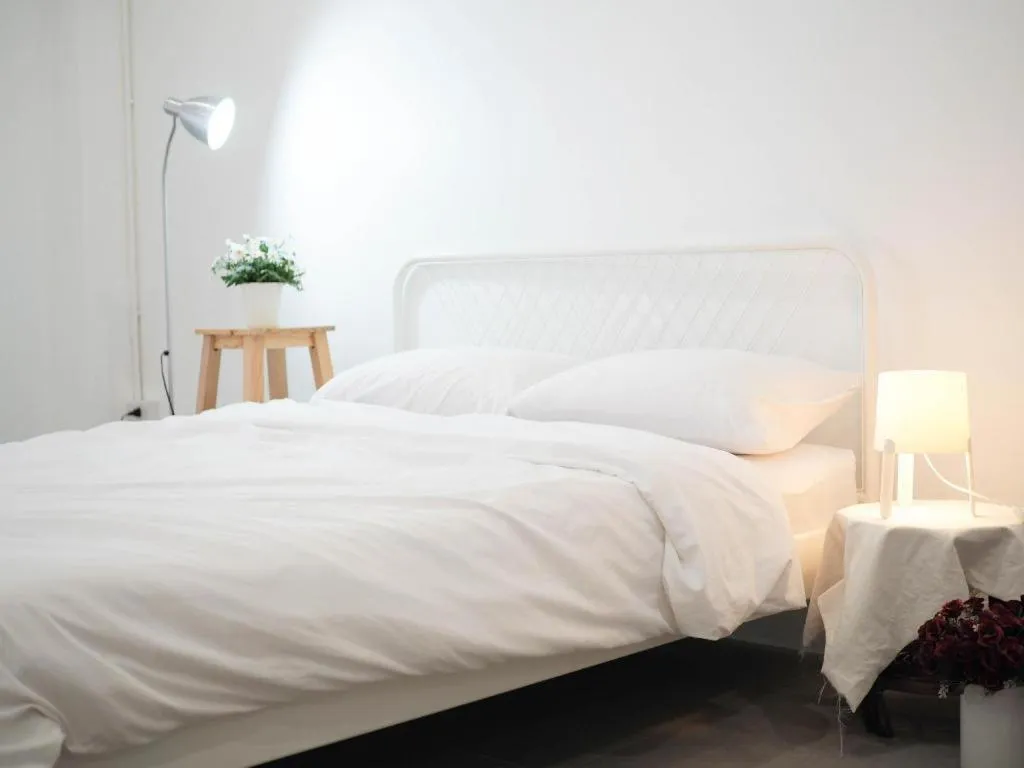 Bed in Unyak Room Ayutthaya