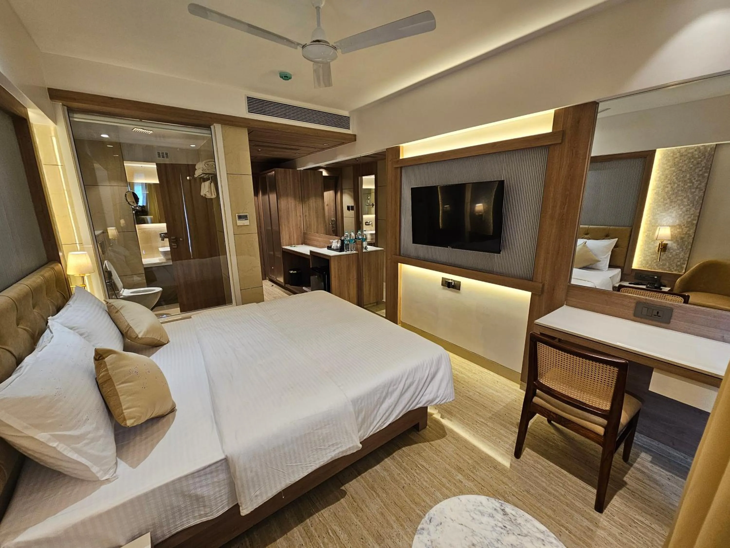 Photo of the whole room, Bed in Hotel Golden Nest Thane