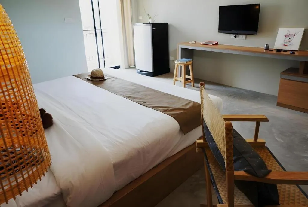 Bed in Yellow Moon Hotel