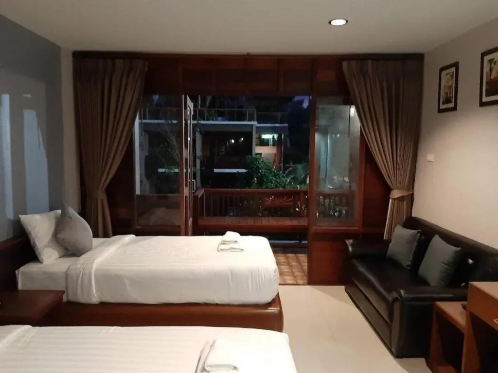 Bed in Khanom Cabana Beach Resort