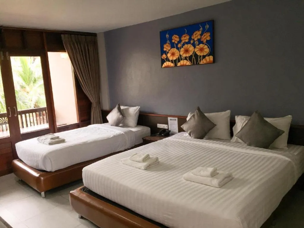 Bed in Khanom Cabana Beach Resort