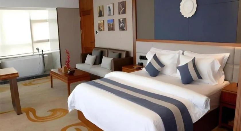 Bed in Metropolo Hotel Chengdu Wuhou Wanda Plaza