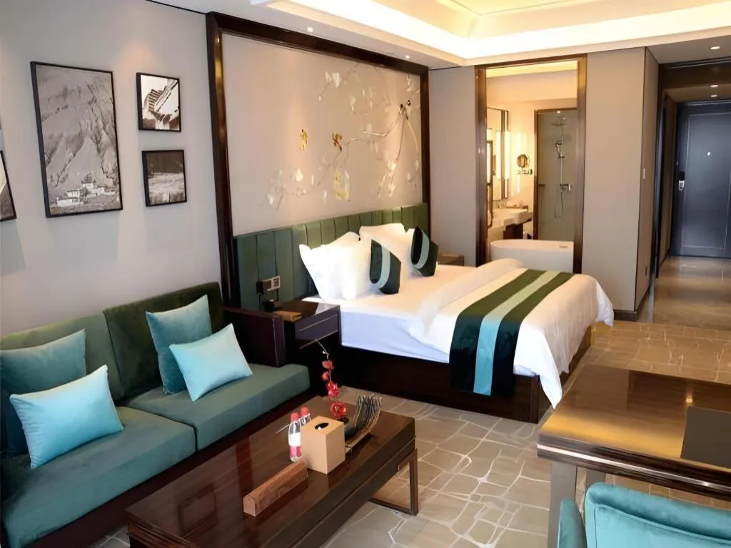 Bed in Metropolo Hotel Chengdu Wuhou Wanda Plaza