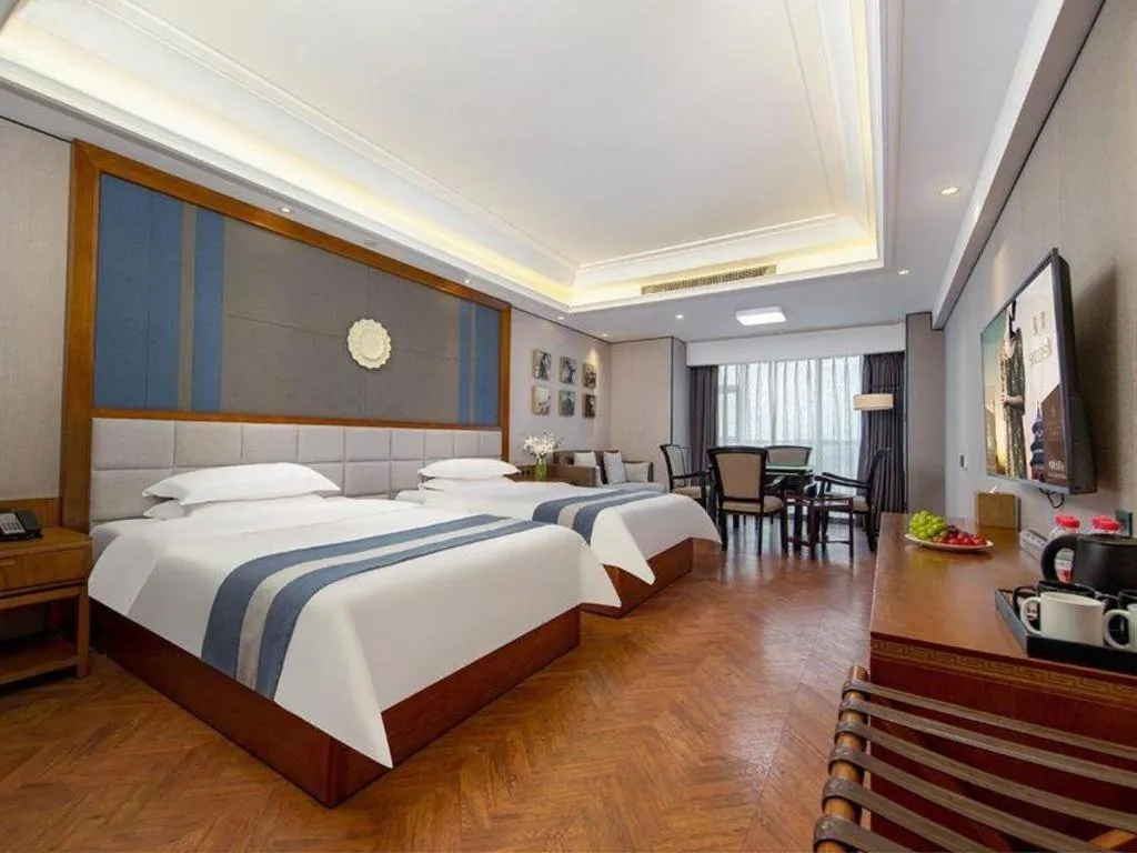 Bed in Metropolo Hotel Chengdu Wuhou Wanda Plaza
