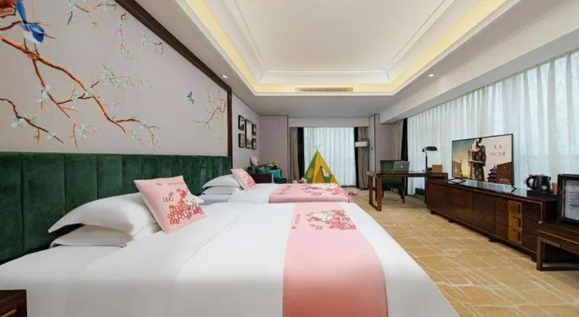 Bed in Metropolo Hotel Chengdu Wuhou Wanda Plaza