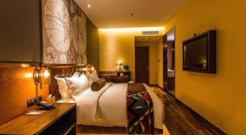 Bed in James Joyce Coffetel Xi'an Zhonglou Xiaonanmen Food Street