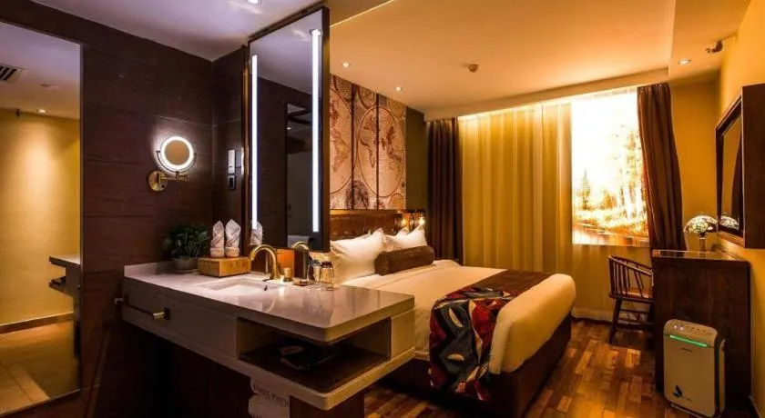 Bed in James Joyce Coffetel Xi'an Zhonglou Xiaonanmen Food Street