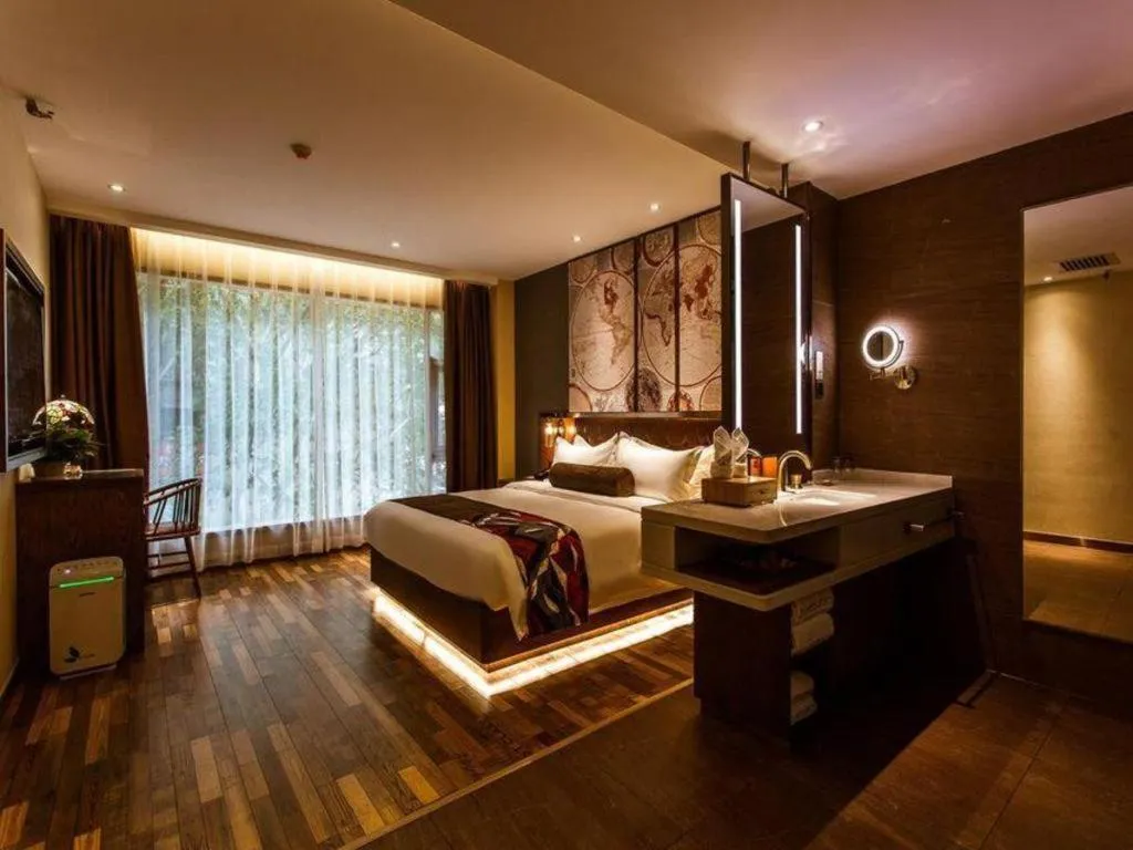 Bed in James Joyce Coffetel Xi'an Zhonglou Xiaonanmen Food Street