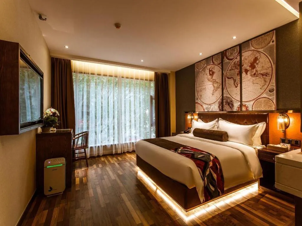 Bed in James Joyce Coffetel Xi'an Zhonglou Xiaonanmen Food Street