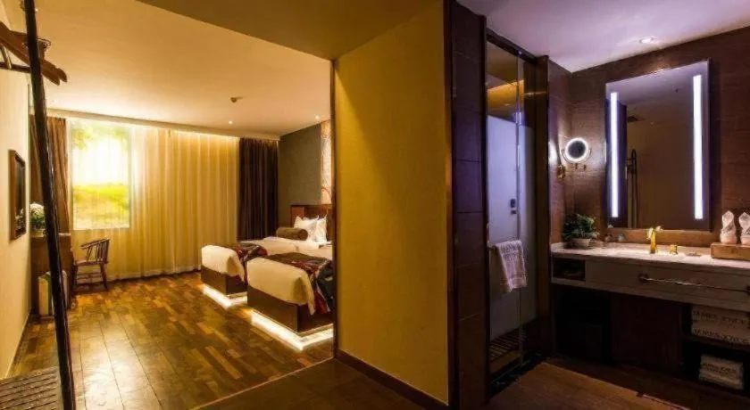 Bed in James Joyce Coffetel Xi'an Zhonglou Xiaonanmen Food Street