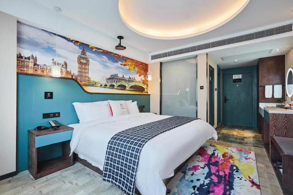 Bed in S·dor Hotel Hangzhou Xiaoshan Intertational Airport