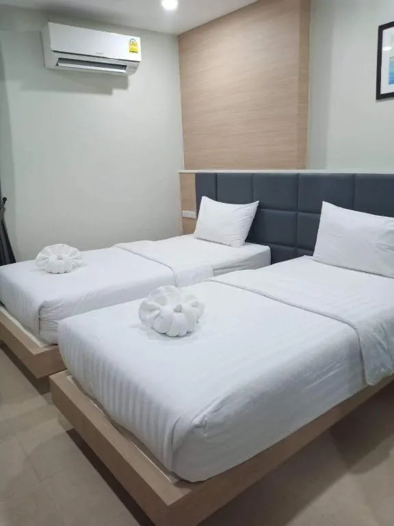 Bed in Sattahip 9 Boutique Hotel