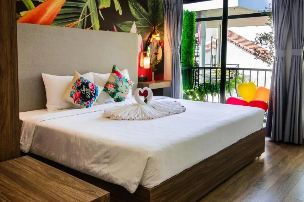 Bed in Green Oasis Hotel