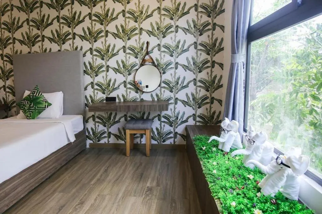 Bed in Green Oasis Hotel