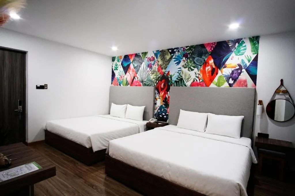 Bed in Green Oasis Hotel