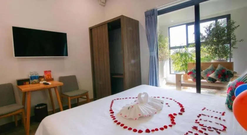 Bed in Green Oasis Hotel