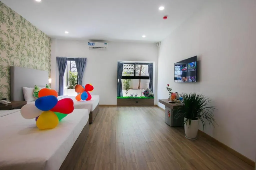 Bed in Green Oasis Hotel