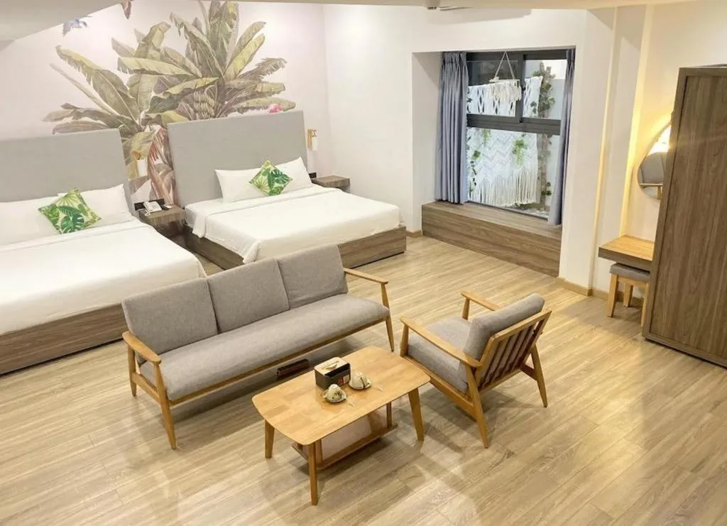 Bed in Green Oasis Hotel