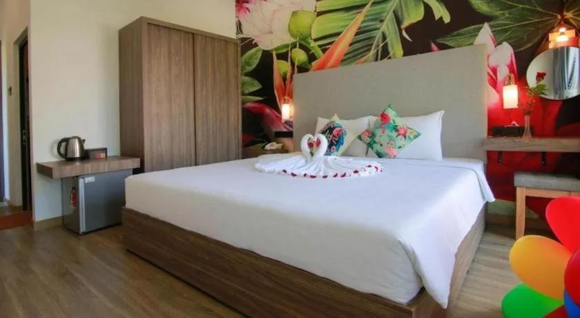 Bed in Green Oasis Hotel